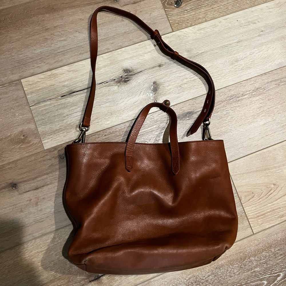 Madewell Ziptop transport carryall tote purse